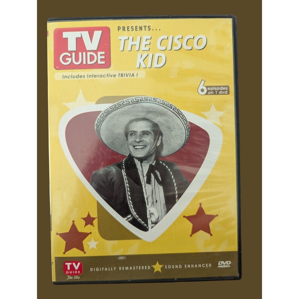 TV Guide The Cisco Kid 2005 DVD Duncan Renaldo Leo Carrillo Silver 6 Episodes